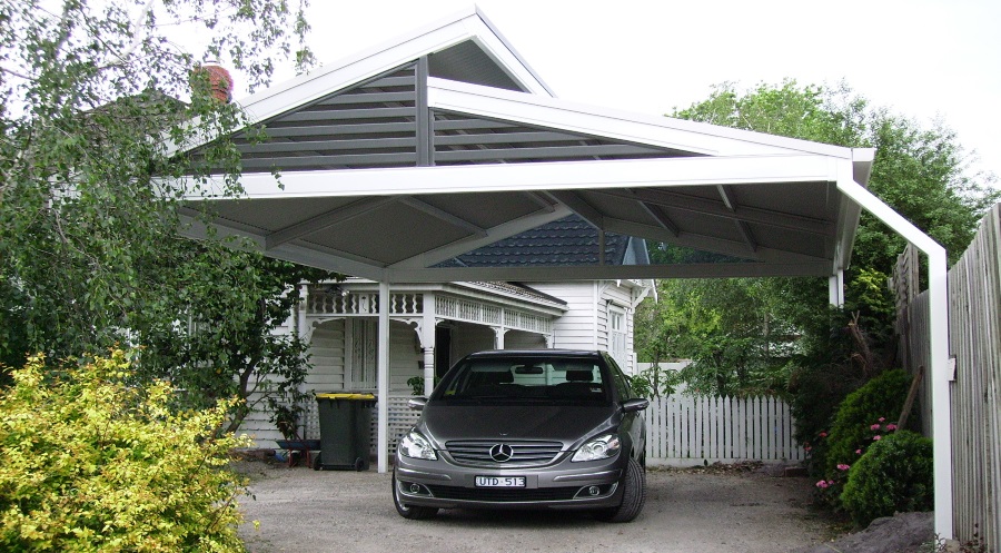 Split Gable Steel Carport with Colorbond Roofing